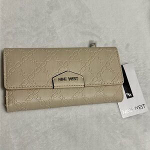 Nine West Beige Embossed Wallet